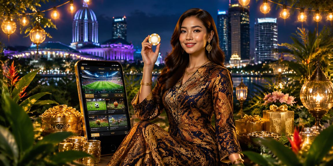 Pengguna Selangor menikmati pertaruhan sukan maya dengan pakaian batik tradisional